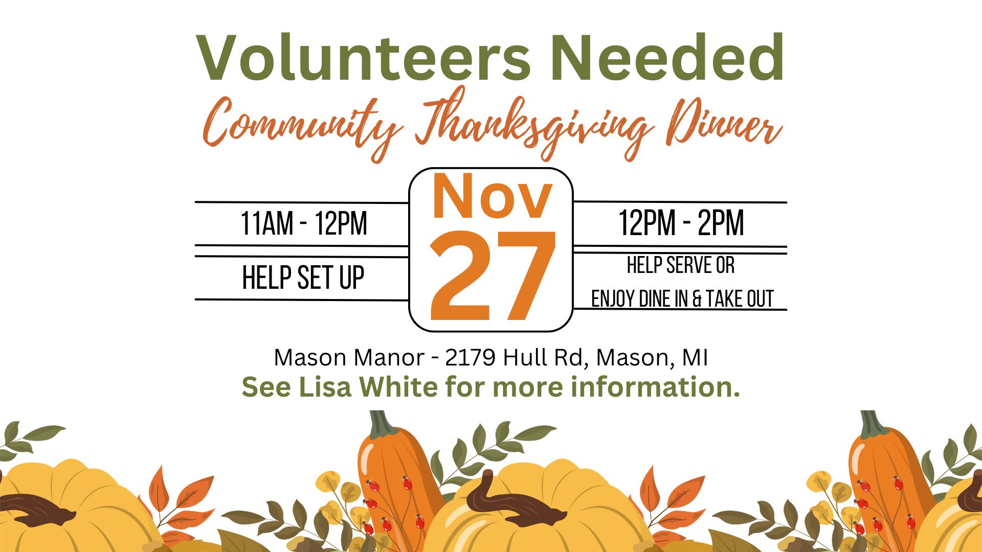 thanksgiving volunteer